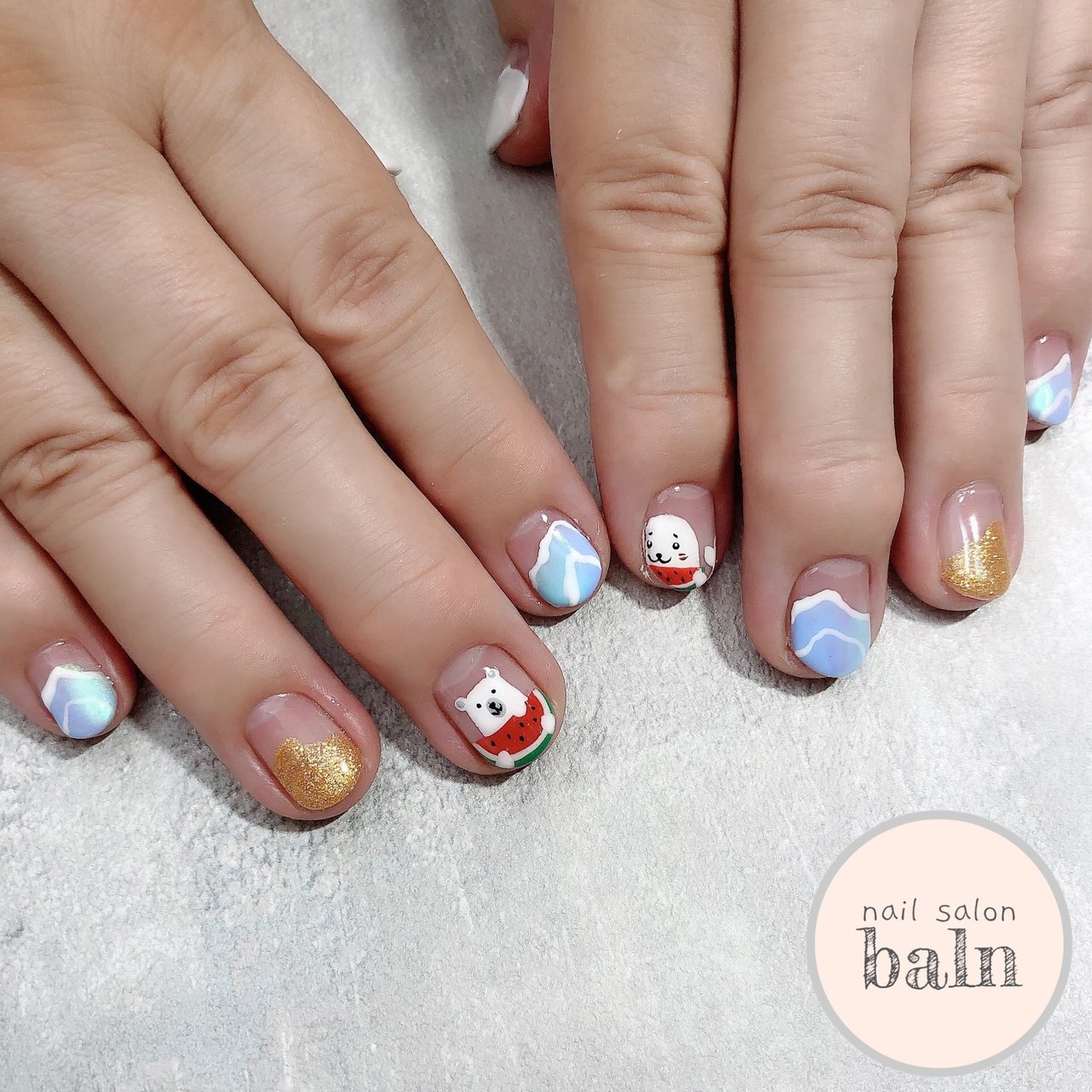 夏 旅行 リゾート 女子会 ハンド Nail Salon Balnのネイルデザイン No ネイルブック