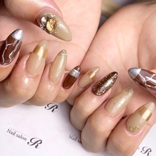 ブラウンネイルのネイルデザイン 1131ページ目 ネイルブック