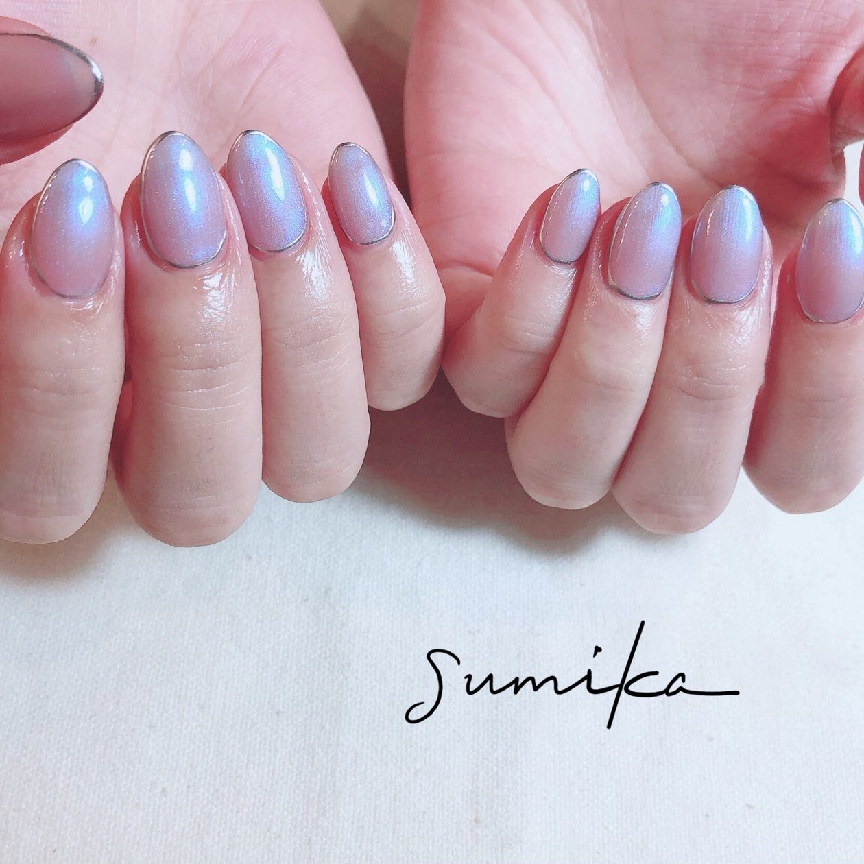 ハンド ピンク メタリック Nail Salon Sumikaのネイルデザイン No ネイルブック