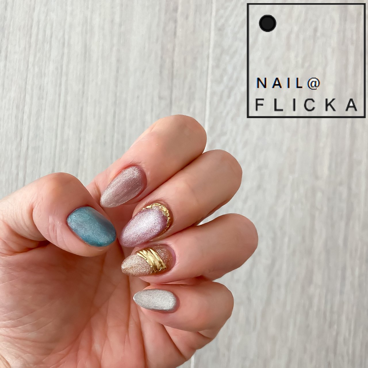 夏 オールシーズン 海 オフィス ハンド Nail Flicka Sapporoのネイルデザイン No ネイルブック