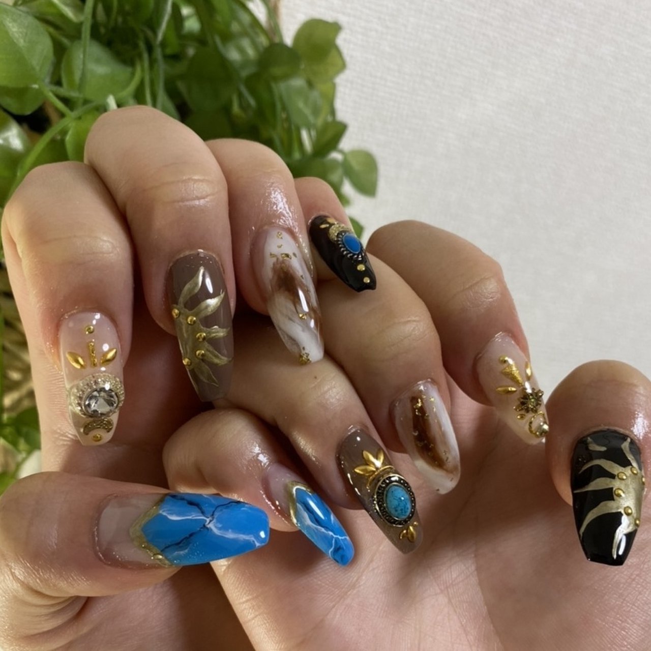 夏 オールシーズン 海 リゾート ハンド 8nail ゆっころのネイルデザイン No ネイルブック