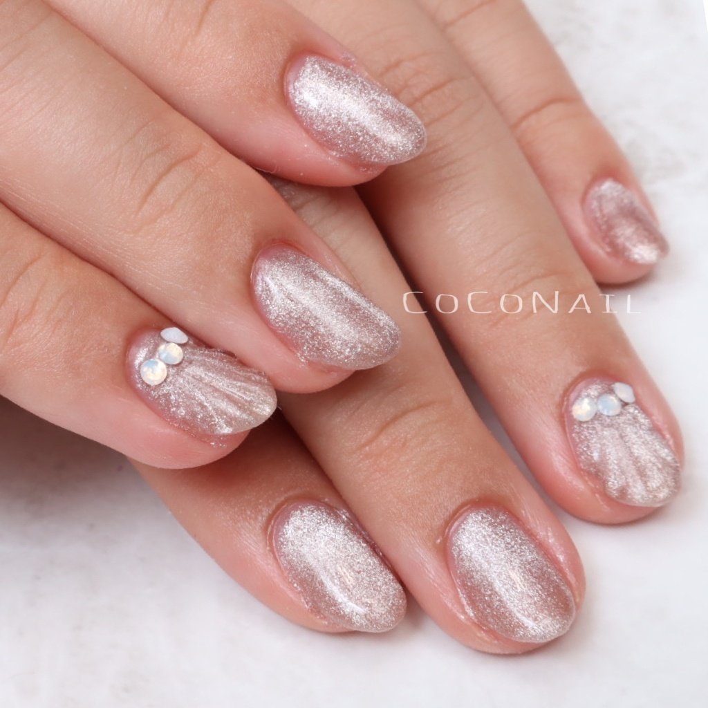 オールシーズン ハンド シンプル ミディアム ピンク Coconailのネイルデザイン No ネイルブック