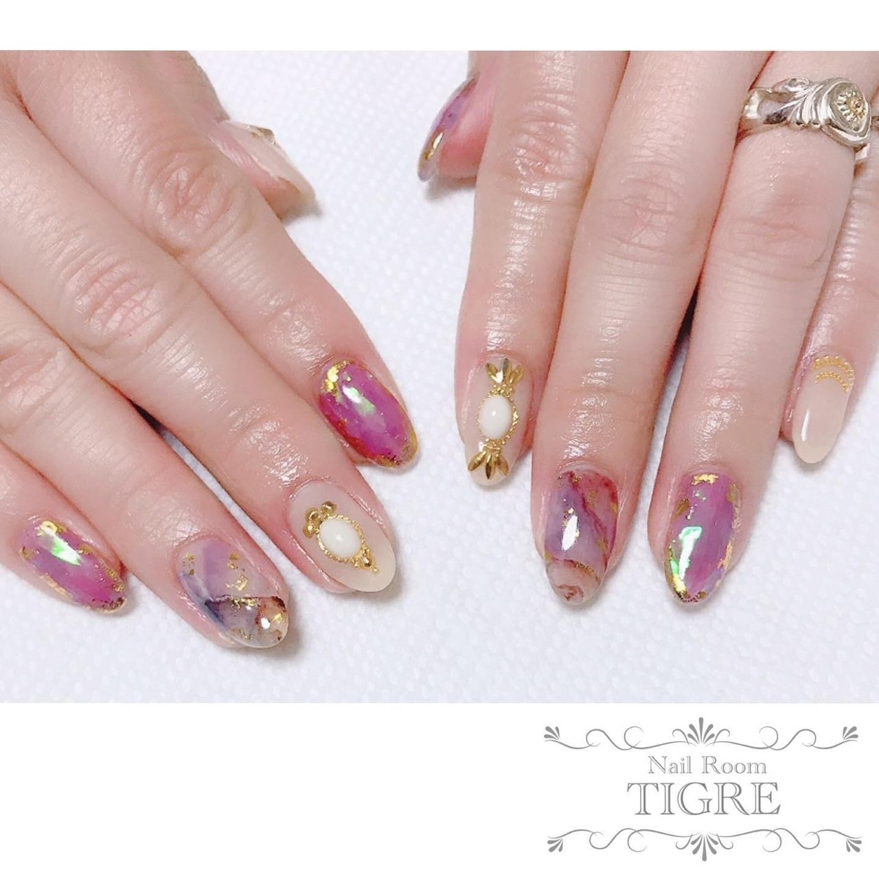 夏 リゾート パーティー ハンド シースルー Nail Tigreのネイルデザイン No ネイルブック