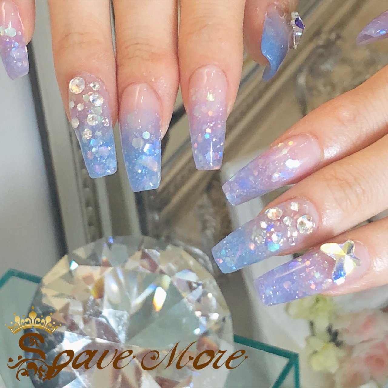 夏 ハンド シンプル グラデーション ロング Soave More Lisaのネイルデザイン No ネイルブック