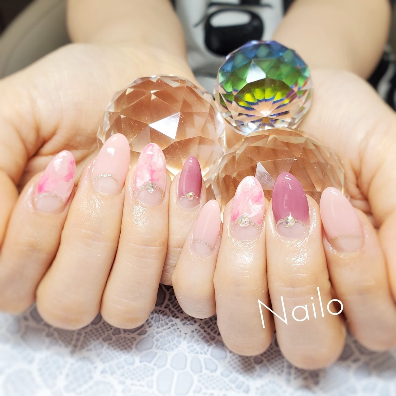 春 オールシーズン オフィス デート シンプル Nailsalon Nailoのネイルデザイン No ネイルブック