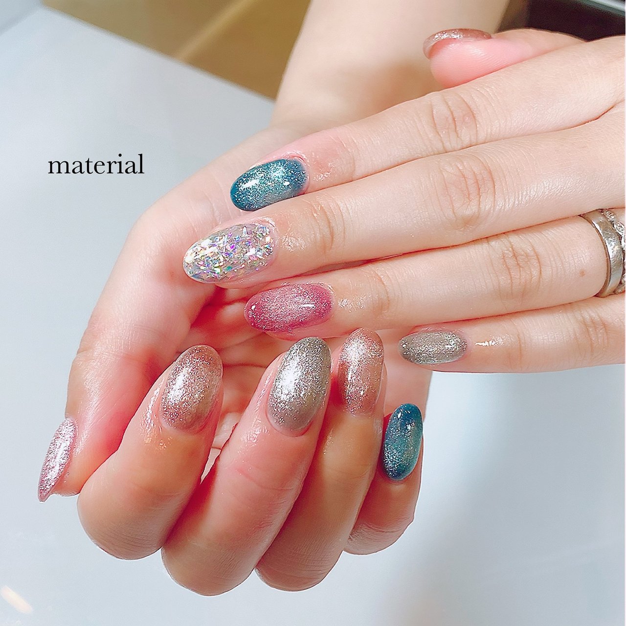 夏 オールシーズン 旅行 ハンド ホログラム Materialのネイルデザイン No 5503512 ネイルブック