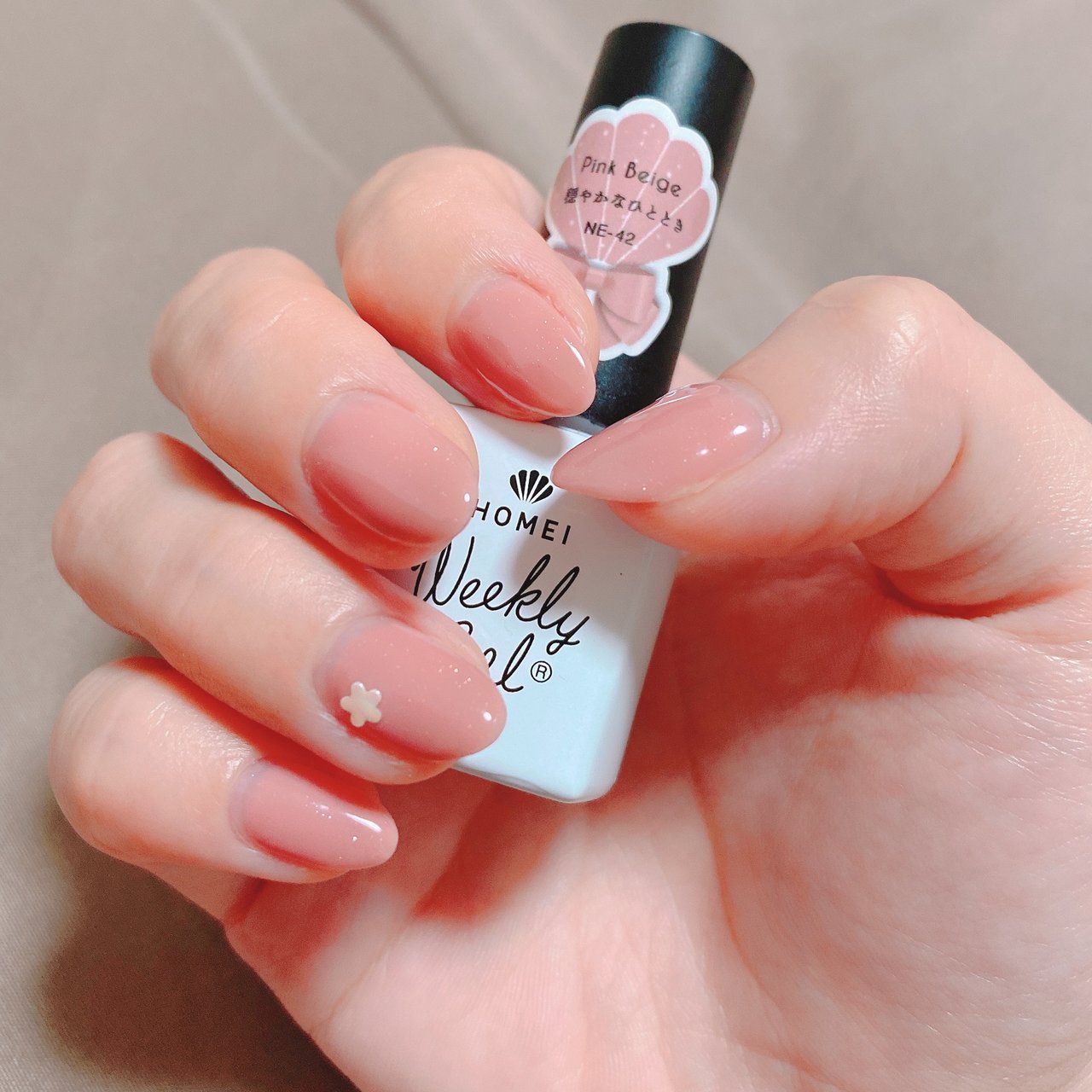ハンド シンプル ラメ ワンカラー フラワー Rilakkuma 1108のネイルデザイン No ネイルブック