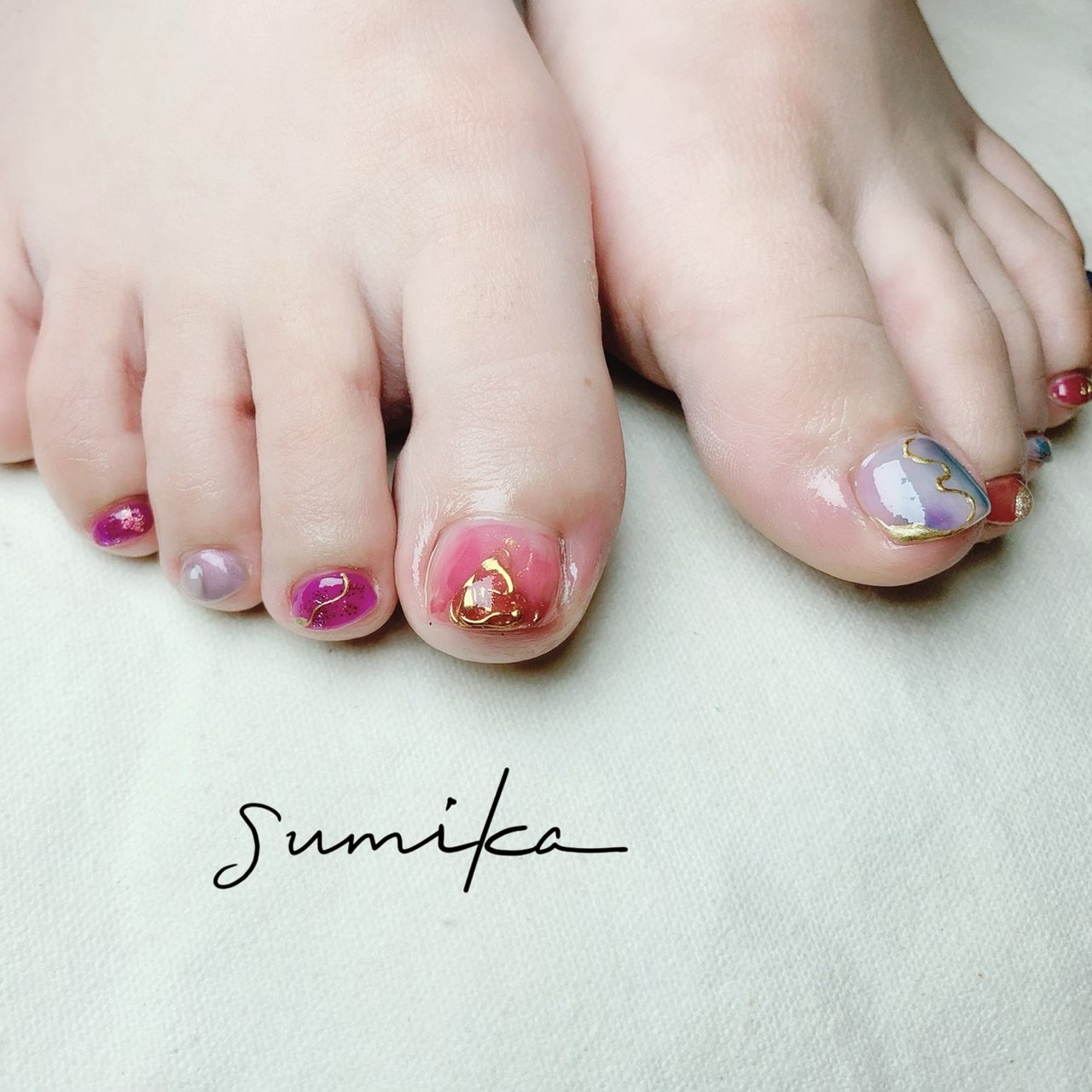 春 夏 秋 冬 フット Nail Salon Sumikaのネイルデザイン No ネイルブック