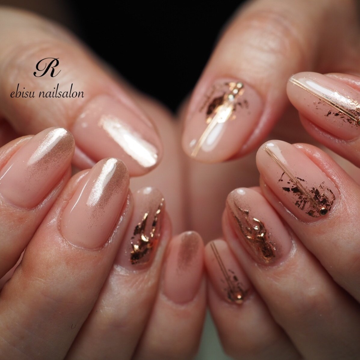 オールシーズン オフィス デート 女子会 ハンド Ebisu Nailsalon Rのネイルデザイン No 5505793 ネイルブック