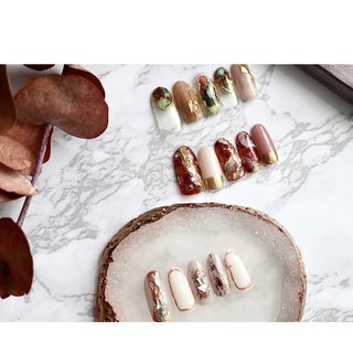 人気順 マーブル 京都で上手なネイルサロンのネイルデザイン ネイルブック