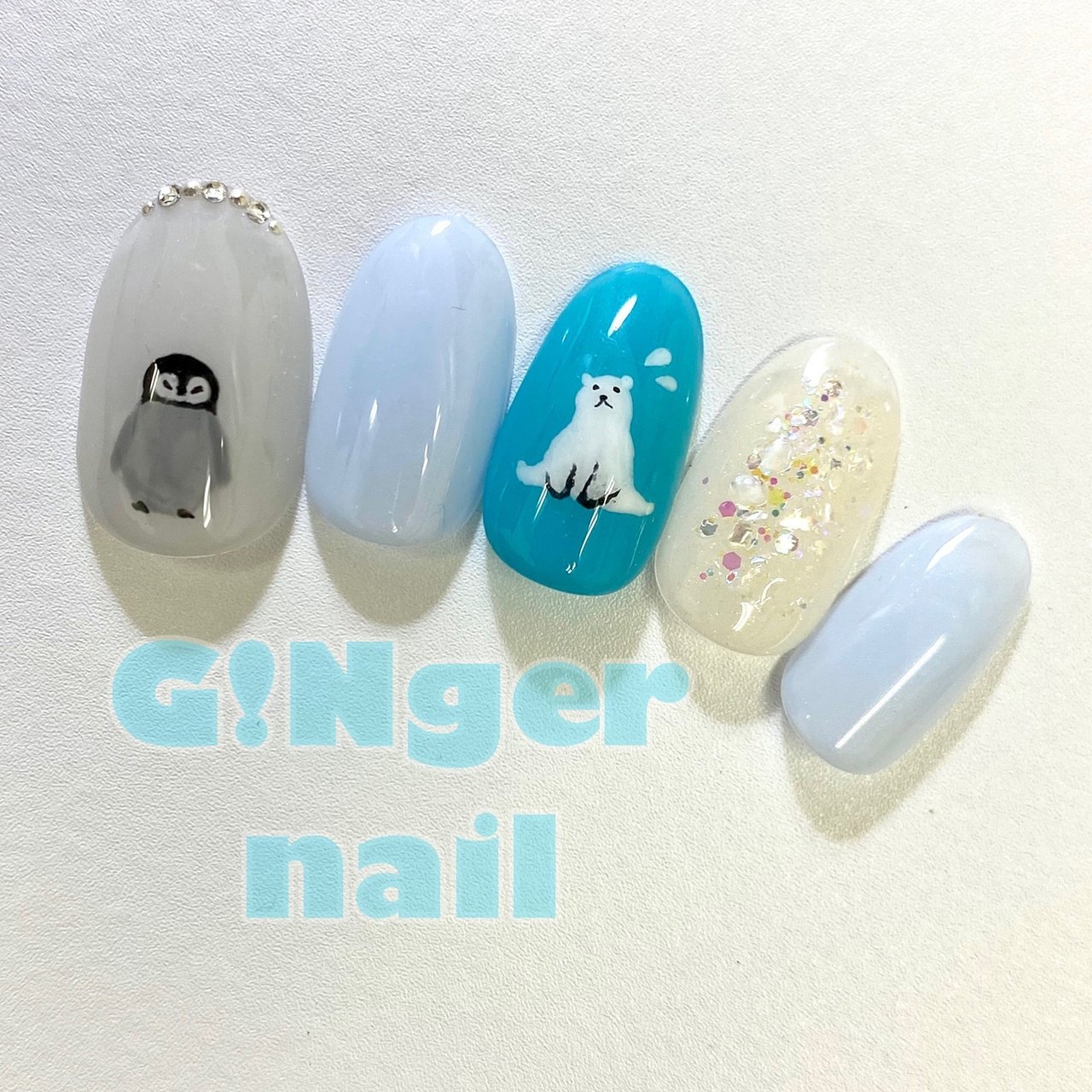 夏 海 リゾート 浴衣 ハンド Ginger Nail 代々木 ジンジャーネイルのネイルデザイン No ネイルブック