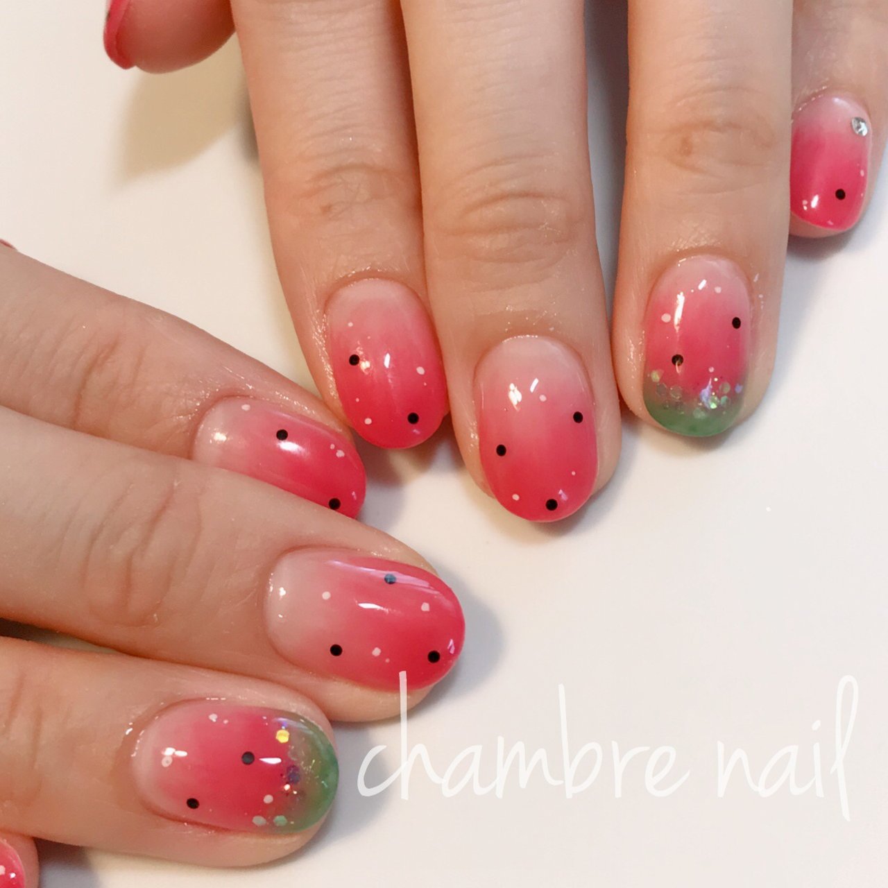 夏 海 リゾート 浴衣 ハンド Chambre Nailのネイルデザイン No 550 ネイルブック