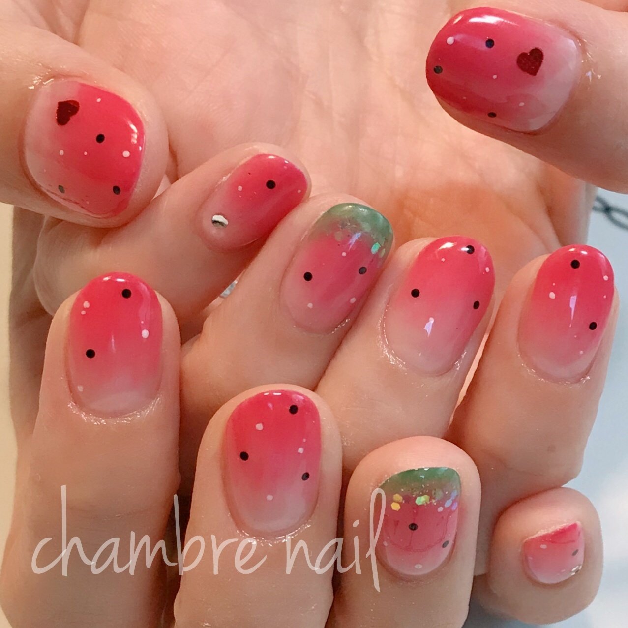 夏 海 リゾート 浴衣 ハンド Chambre Nailのネイルデザイン No 550 ネイルブック