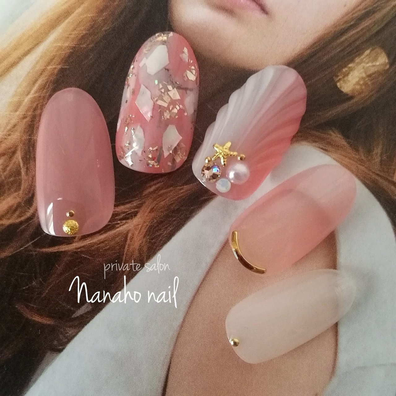 夏 海 デート ハンド グラデーション Nanaho Nail 大阪府八尾市 のネイルデザイン No ネイルブック