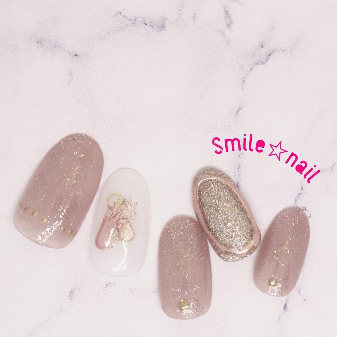 夏 デート 女子会 ハンド ラメ Smile Nailのネイルデザイン No ネイルブック