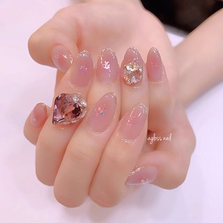 人気順｜ピンク/#ハートスワロフスキーのネイルデザイン｜ネイルブック