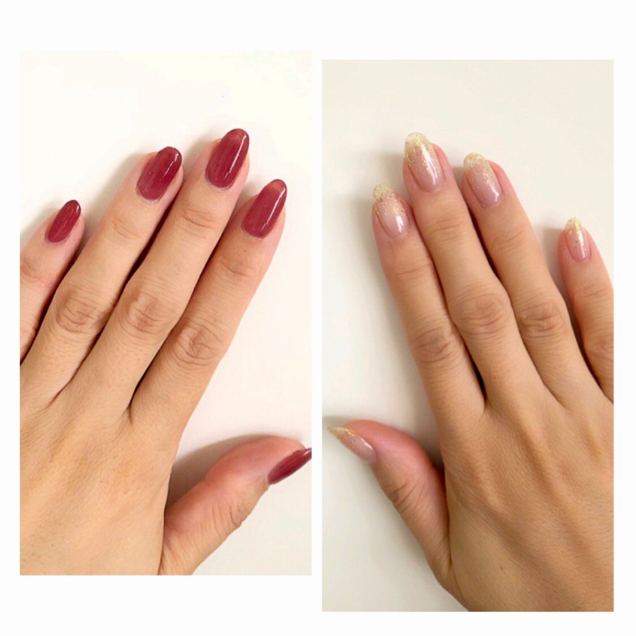 シンプル ラメ ワンカラー ブラウン ゴールド No Juのネイルデザイン No ネイルブック