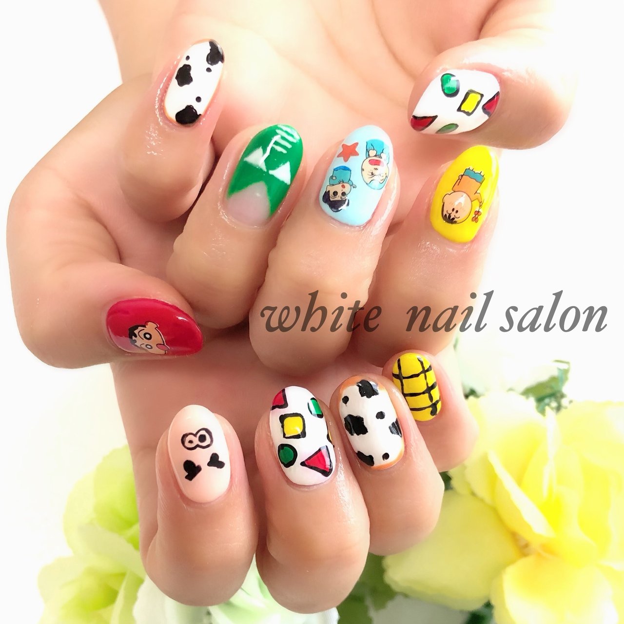 ハンド キャラクター ジェルネイル お客様 White Nail Salonのネイルデザイン No ネイルブック