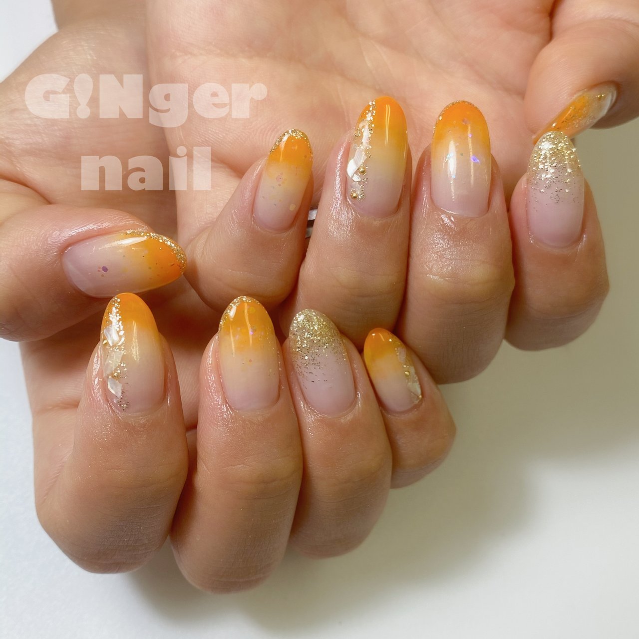 夏 海 リゾート ハロウィン ハンド Ginger Nail 代々木 ジンジャーネイルのネイルデザイン No ネイルブック