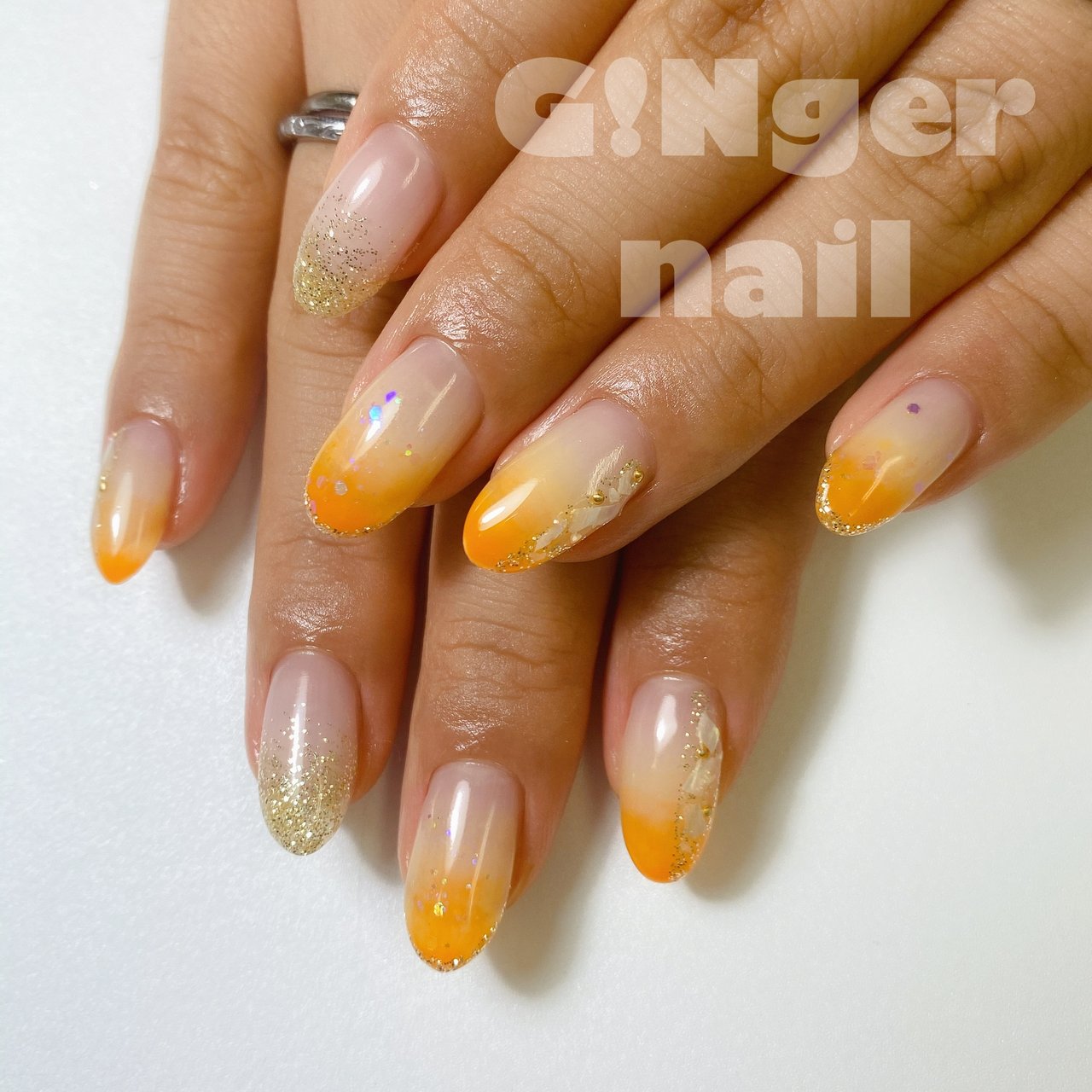 夏 海 リゾート ハロウィン ハンド Ginger Nail 代々木 ジンジャーネイルのネイルデザイン No ネイルブック