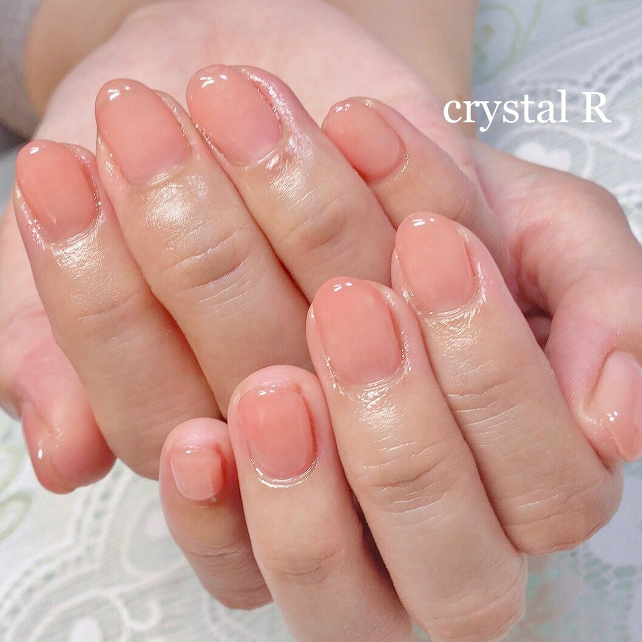 クリア ピンク Crystal R Nail Salon のネイルデザイン No ネイルブック