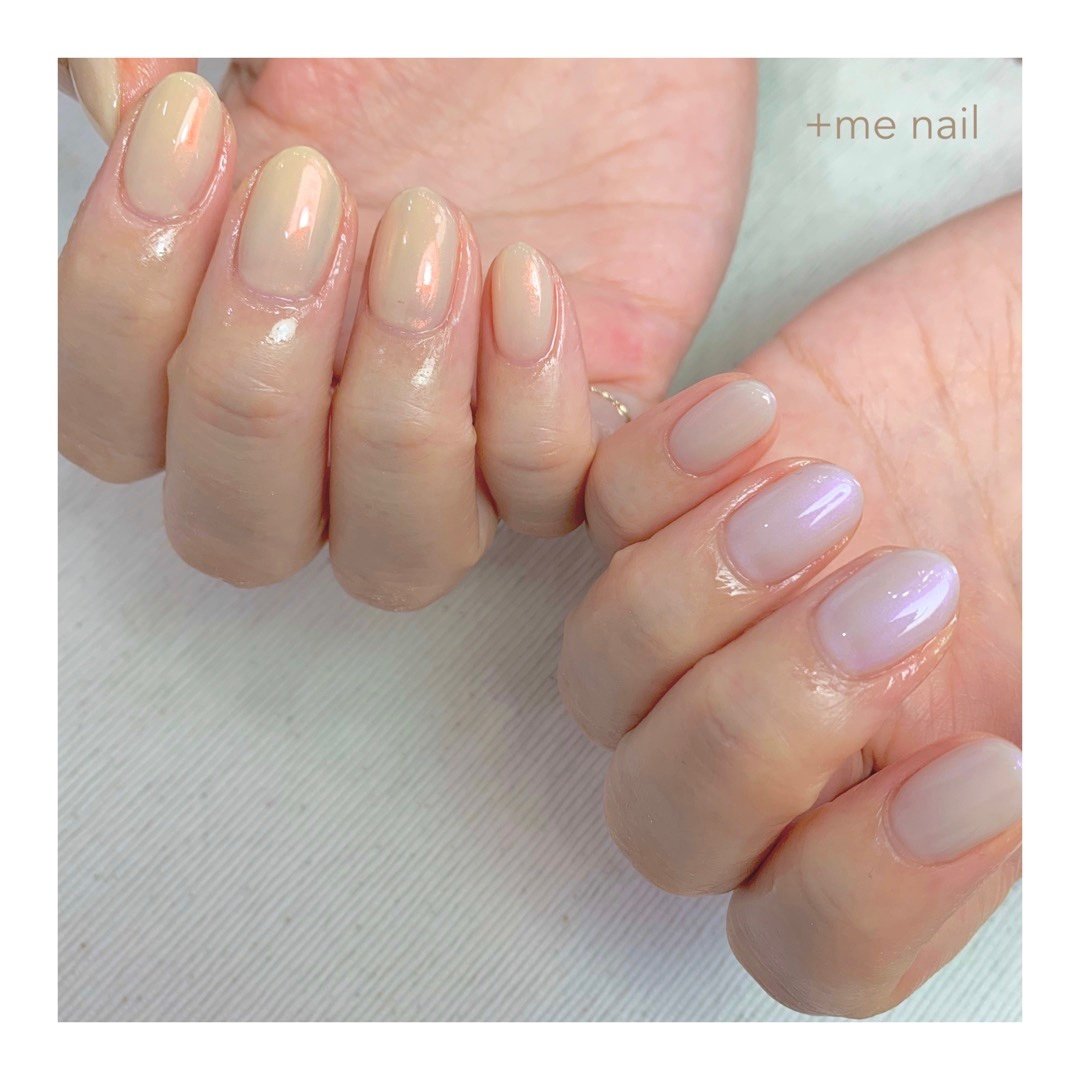 シンプル ワンカラー イエロー グレージュ Me Nailのネイルデザイン No ネイルブック