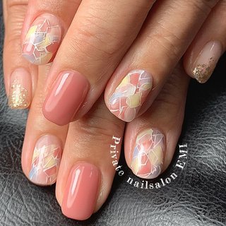 プリズムモザイクのネイルデザイン ネイルブック