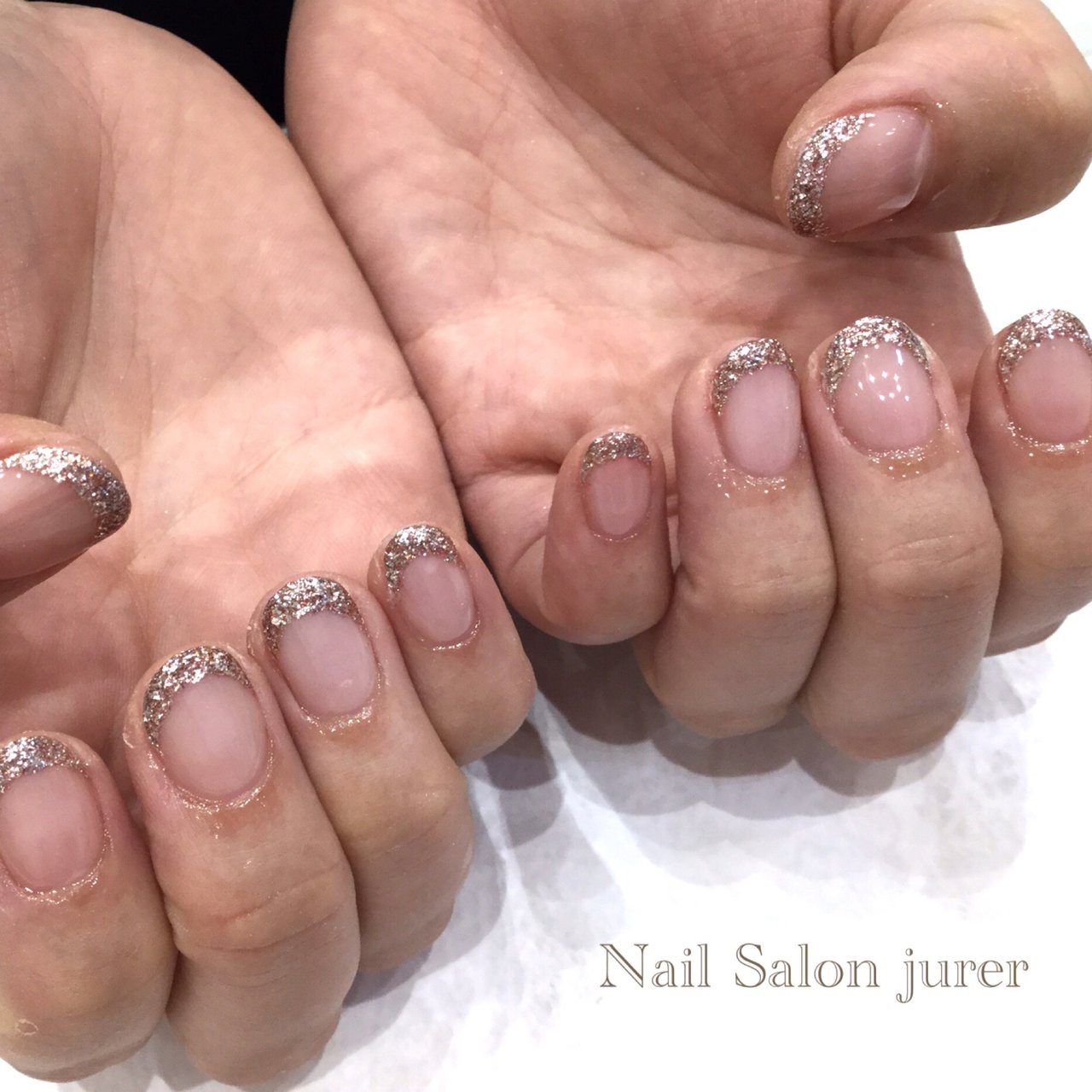 オールシーズン 入学式 オフィス ブライダル ハンド Nail Salon Jurer なんばマルイ店 ネイルサロン ジュレ のネイルデザイン No ネイルブック