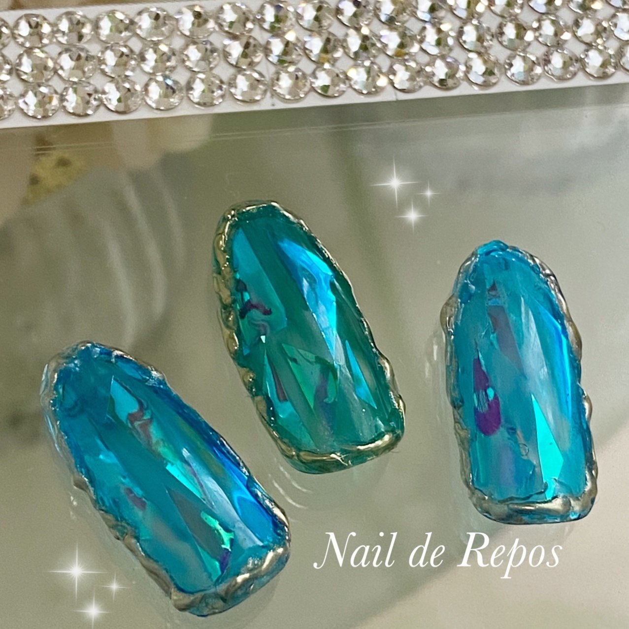 グリーン ブルー Nail De Repos ルポ のネイルデザイン No ネイルブック