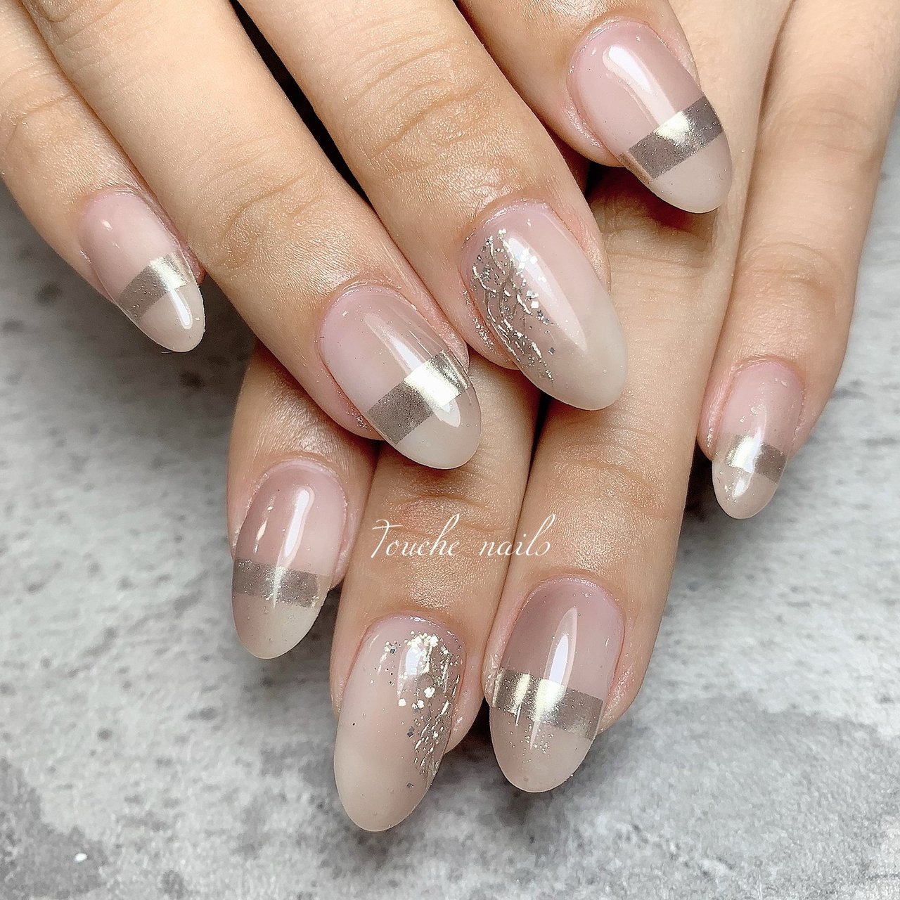 夏 秋 オフィス 女子会 ハンド Touche Nailsのネイルデザイン No ネイルブック