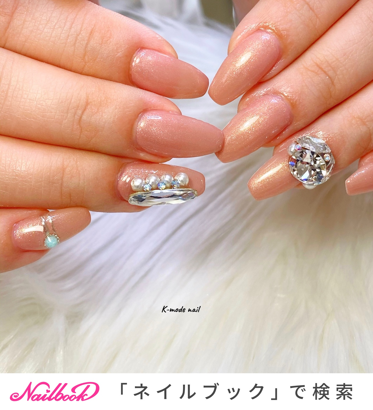 オールシーズン 旅行 海 ブライダル ハンド K Mode Nailのネイルデザイン No ネイルブック