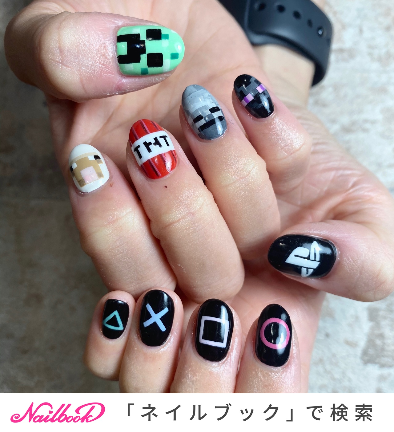 オールシーズン/ハンド/痛ネイル/ショート/ジェルネイル