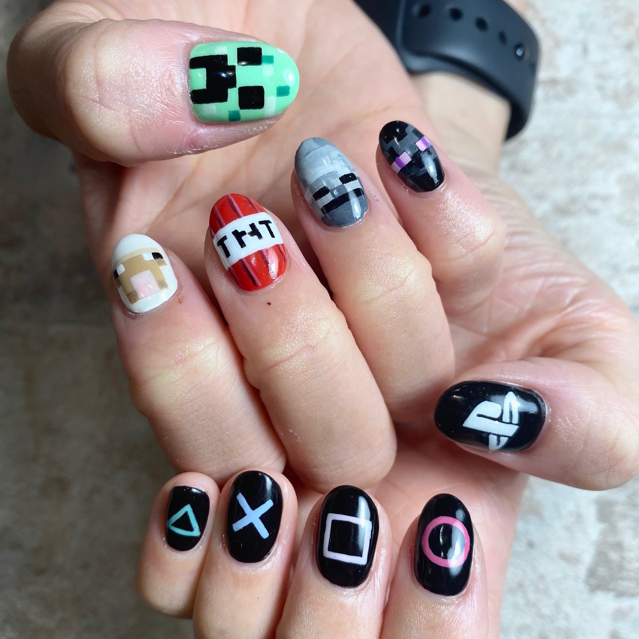 オールシーズン/ハンド/痛ネイル/ショート/ジェルネイル - MIMIT