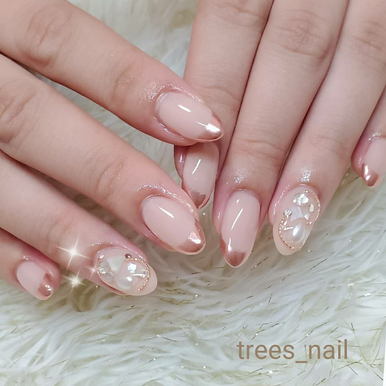 オールシーズン 卒業式 入学式 デート ハンド Trees Nailのネイルデザイン No ネイルブック