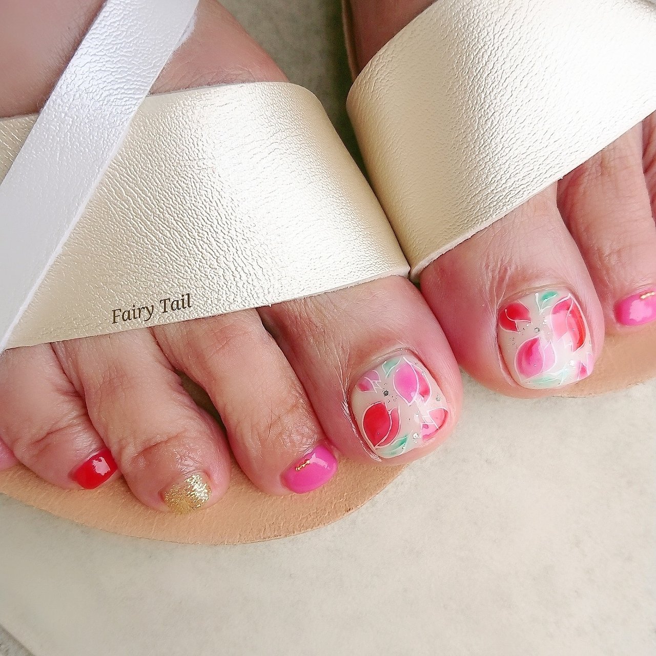 春 夏 オールシーズン 浴衣 フット 斎藤ゆかり のネイルデザイン No ネイルブック