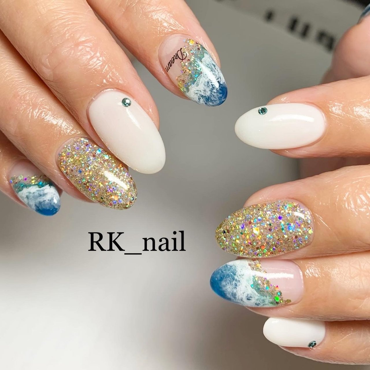 夏 旅行 海 リゾート ハンド Rk Nail ｱｰﾙｹｲﾈｲﾙ のネイルデザイン No ネイルブック