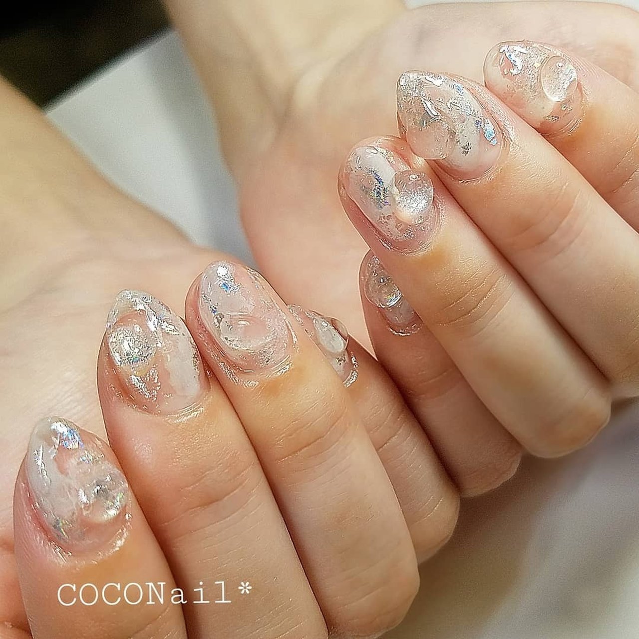 夏 オールシーズン 海 オフィス ハンド Risa 稲毛coconail のネイルデザイン No ネイルブック