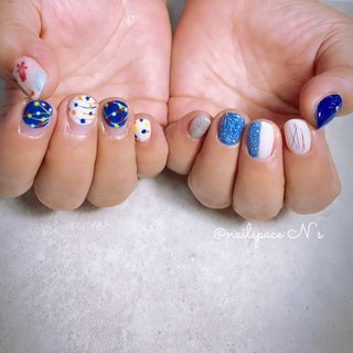 線香花火のネイルデザイン ネイルブック