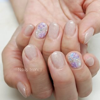 人気順 グレージュ 短い爪ネイルのネイルデザイン ネイルブック