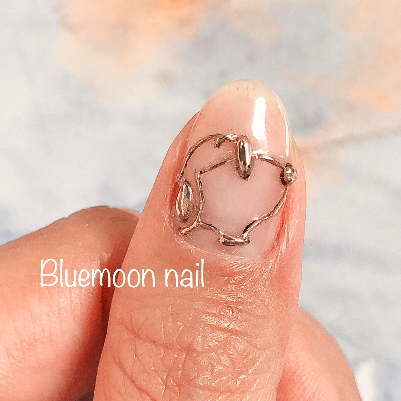 オールシーズン ハンド シンプル キャラクター ショート Bluemoon Nailのネイルデザイン No ネイルブック