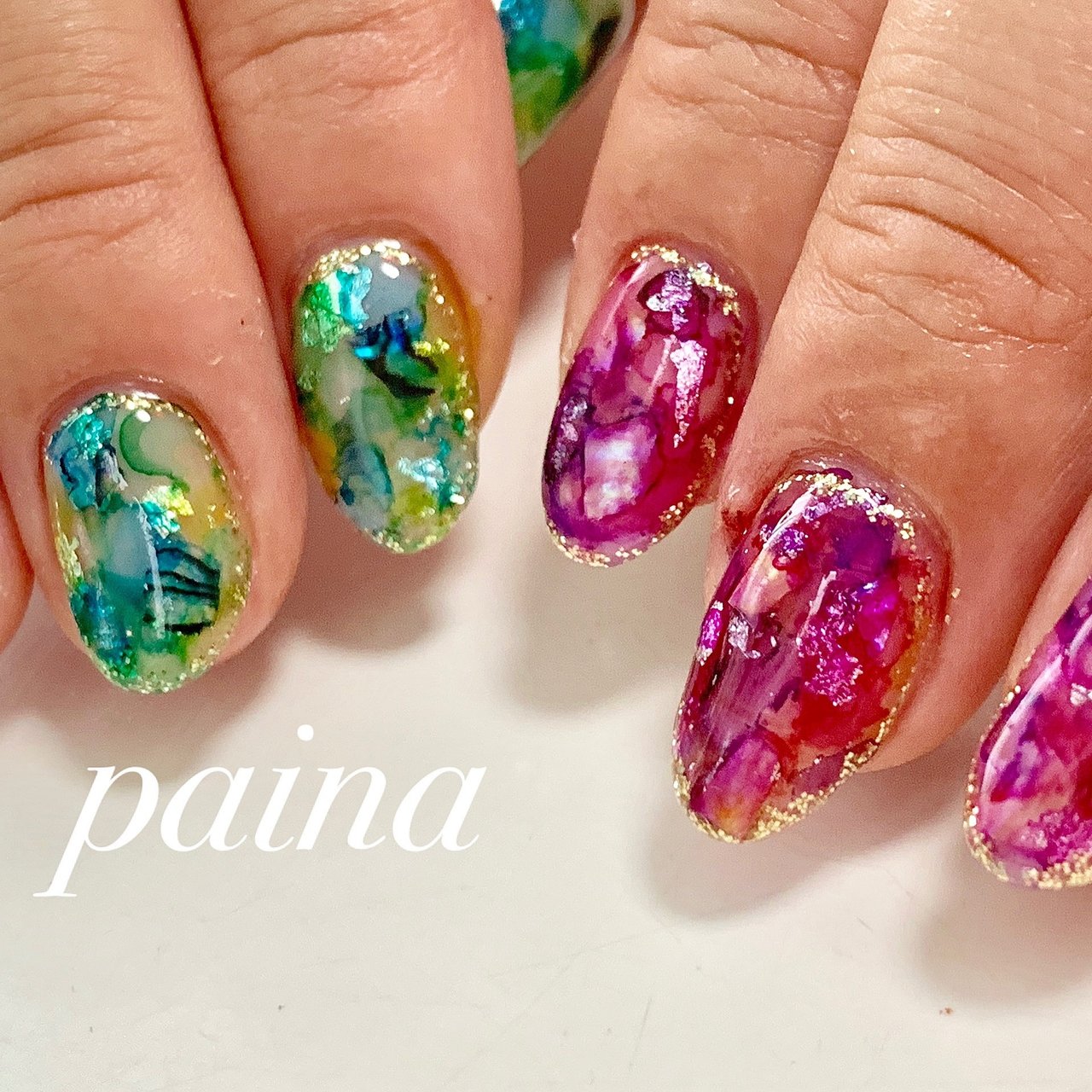 夏 旅行 海 リゾート シェル 越谷市 ネイルパイナ Nailpainaのネイルデザイン No ネイルブック