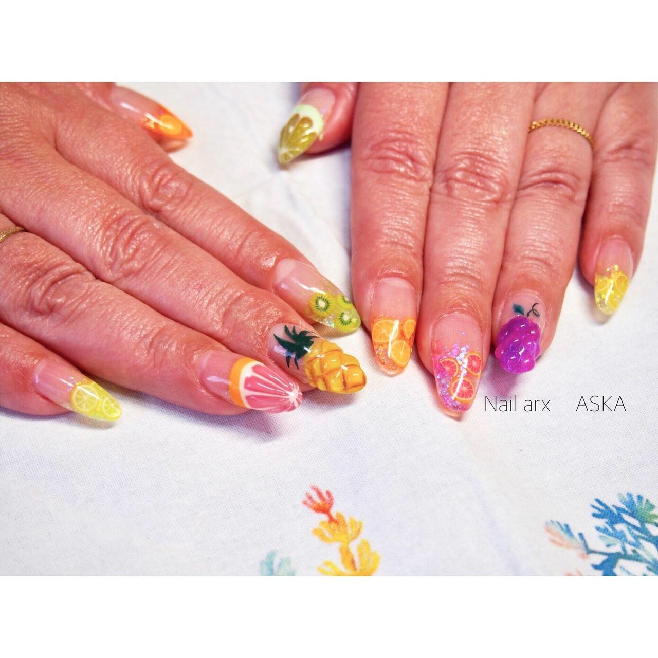 夏 海 リゾート ハンド ラメ 飯塚市ネイルサロン スクール 福岡県内出張ネイル対応 Nail Arx ネイルアークス のネイル デザイン No ネイルブック