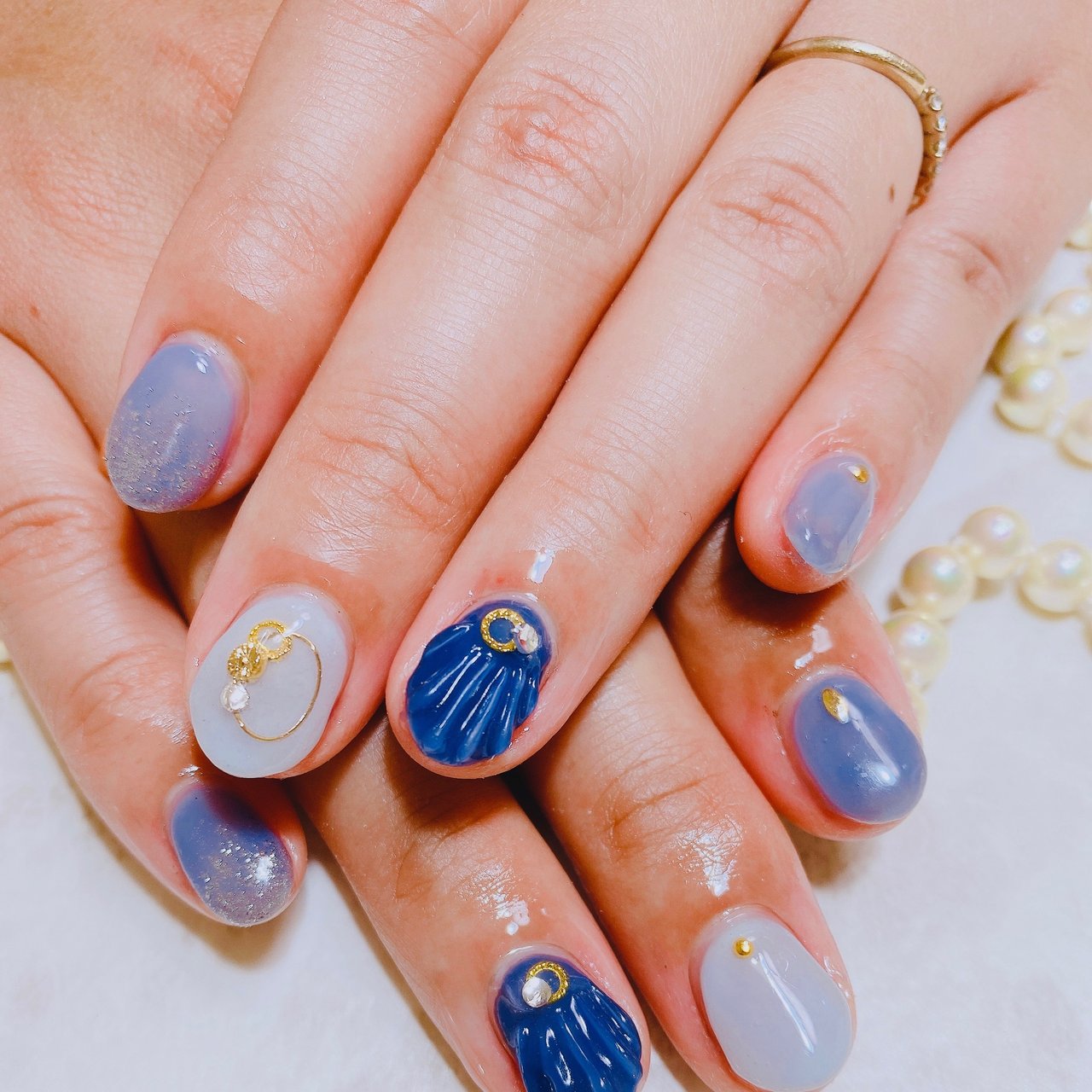 夏 パーティー デート 女子会 ハンド Tomoのネイルデザイン No ネイルブック