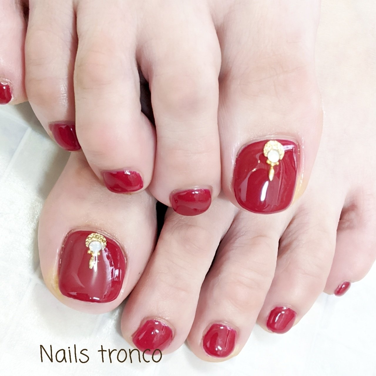 夏 オールシーズン 旅行 デート フット Nails Tronco ネイルズ トロンコ大崎 五反田店 のネイルデザイン No ネイルブック