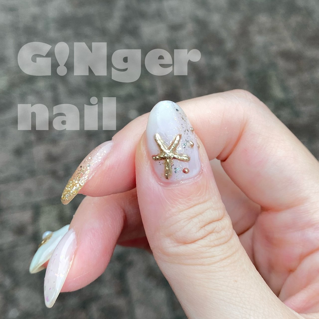 夏 海 リゾート デート ハンド Ginger Nail 代々木 ジンジャーネイルのネイルデザイン No ネイルブック