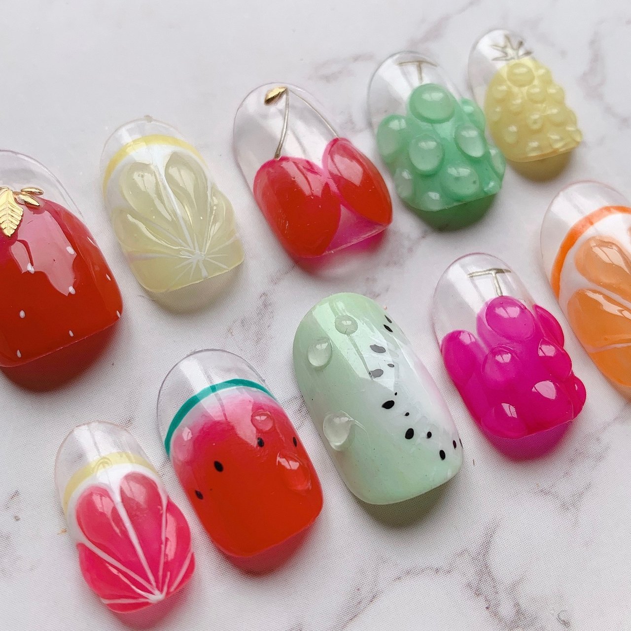 夏 旅行 海 ハンド 水滴 ネイルチップ販売 Dokishanのネイルデザイン No ネイルブック