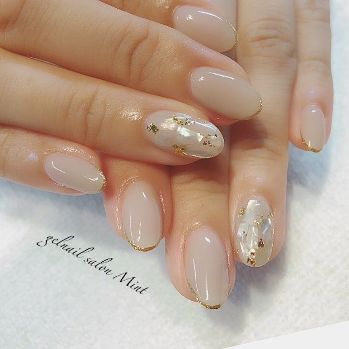 夏 オフィス ハンド シンプル シェル Aiのネイルデザイン No ネイルブック