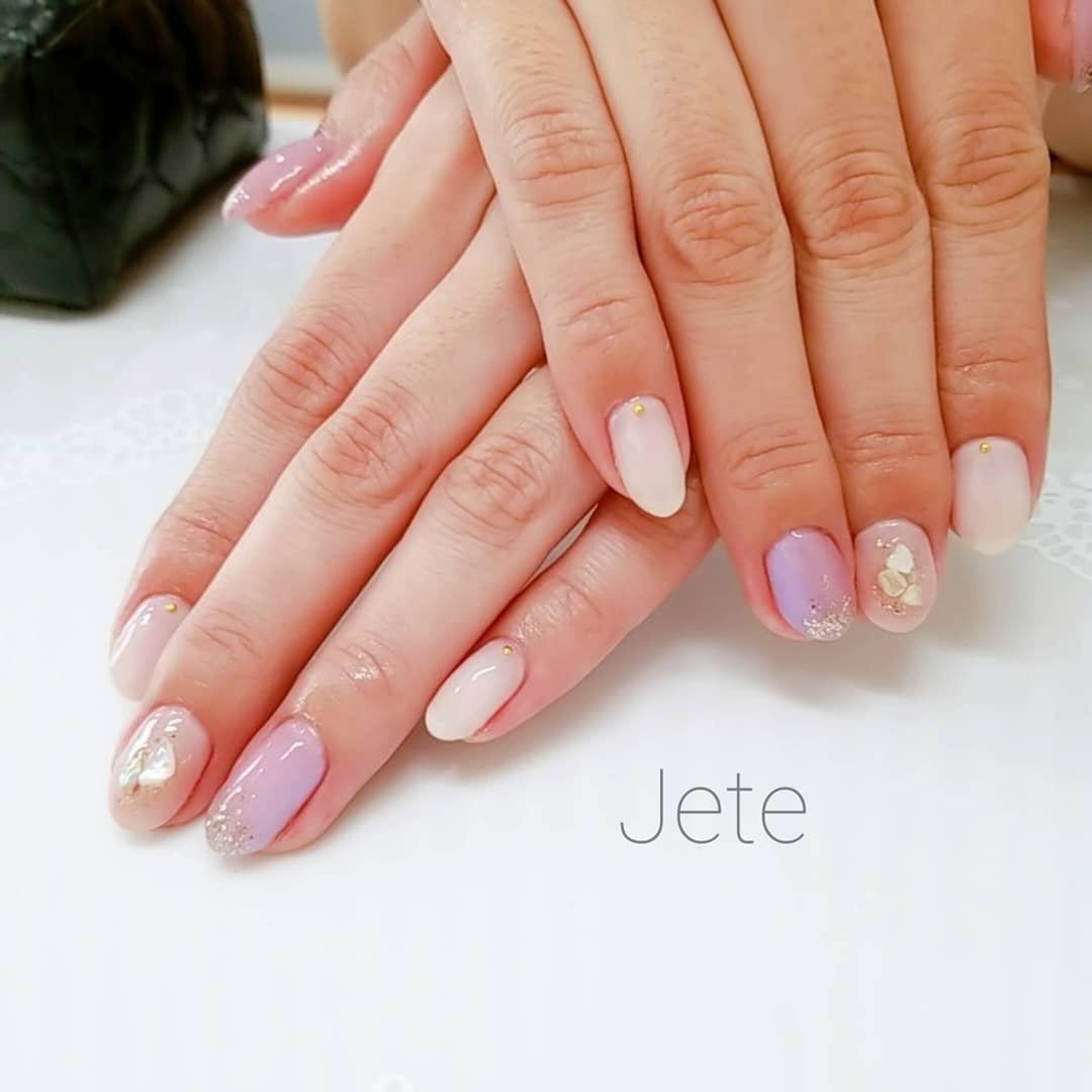 夏 オールシーズン ハンド グラデーション ラメ Nail Jete19のネイルデザイン No ネイルブック