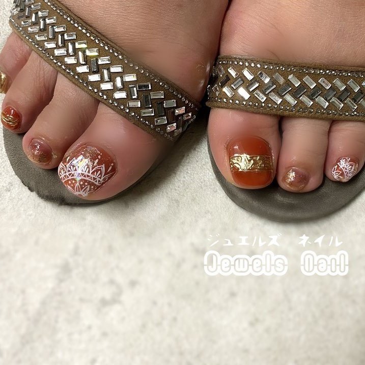 オールシーズン 旅行 海 リゾート フット パラジェル登録サロン ジュエルズネイルのネイルデザイン No ネイルブック