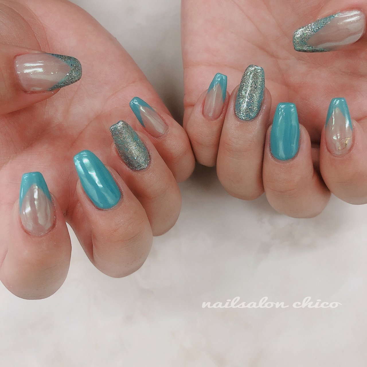 夏 旅行 海 リゾート ハンド Nail Salon Chicoのネイルデザイン No ネイルブック